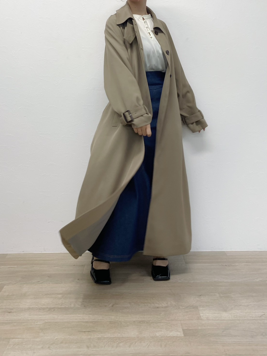 original stand collar trench coat OUTER Reurie'（レウリィ）