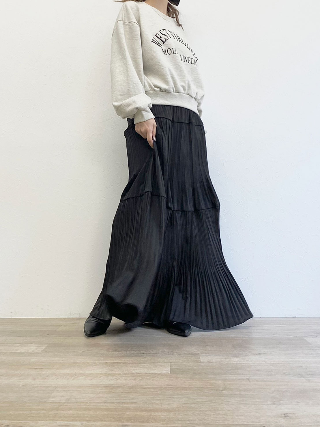 shirring tiered skirt BOTTOMS Reurie'（レウリィ）